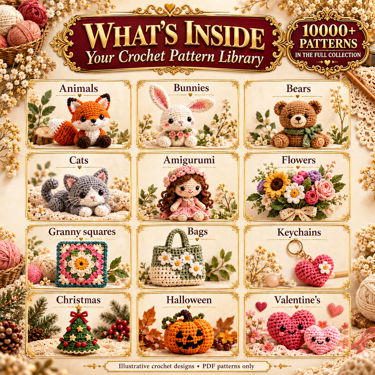 Overview of crochet pattern categories