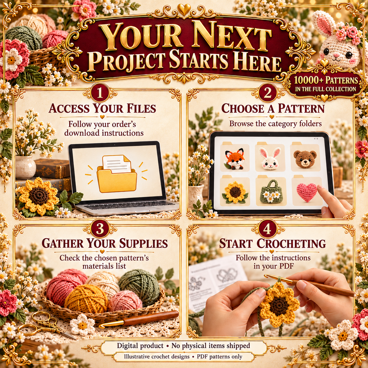 10000+ Crochets Patterns | All in One crochets Patterns Collections